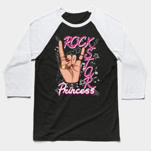 Rockstar Princess Baseball T-Shirt